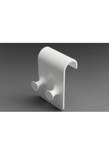 Banyo Havlu Ve Havlupan Askısı 2 Adet Beyaz