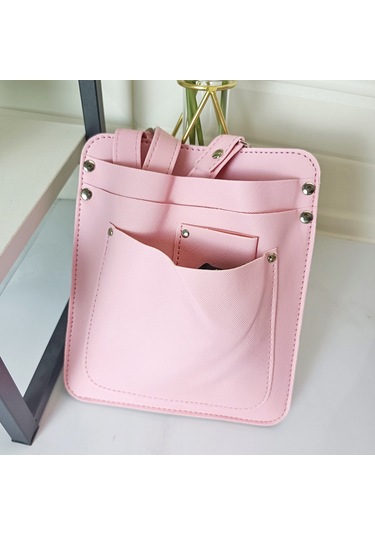 Büyük Kapasiteli Bölme Tasarımı Çiçek Düzenleme Aleti Kemer Kılıfı Pembe