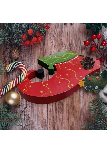 Elf Noel Ayakkabısı Şeklinde Sunumluk - Yılbaşı, Noel, Özel Etkin Diğer