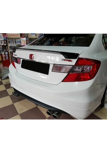 Honda Civic Fb7 Bagaj Üstü Spoiler Amerikan Yapışık Parlak Siyah