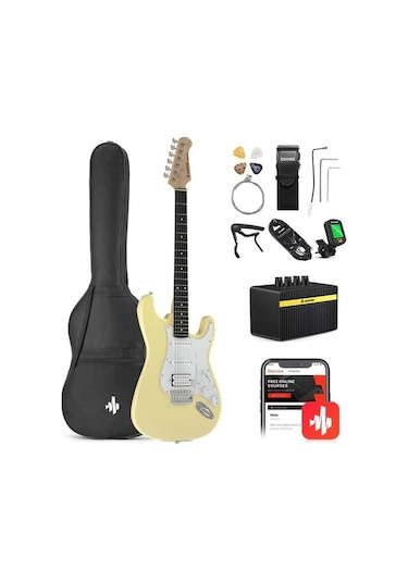 Donner Dst-100 Elektro Gitar Seti Sarı