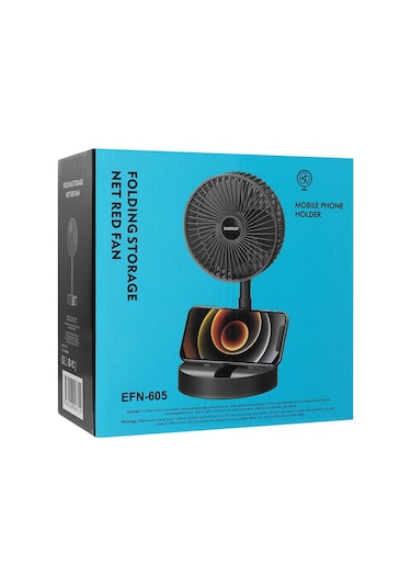 Everest Efn-605 Masaüstü Şarj Edilebilir Siyah 800mah Usb Fan