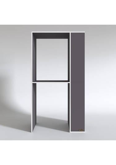 Kenzlife Çamaşır-Kurutma Makinesi Dolabı Demyan Gri 180*090*60 Banyo Kapaksız Arkalıksız Çok Renkli