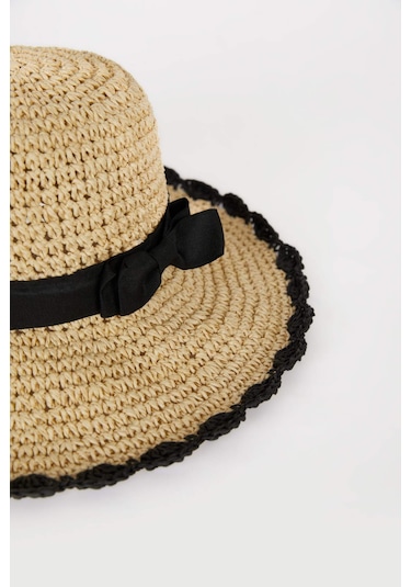 DeFacto Kadın Hasır Şapka D9463AX25SMBG117 Bej