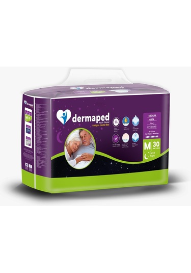 Dermaped 10 Damla Gece Hasta Bezi Medium 60 Adet M