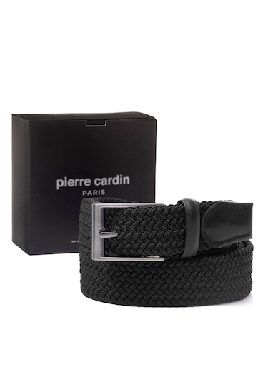 Pierre Cardin Multi Renk Örgü Erkek Kemer En 3,5 Cm Pc-1745 Siyah