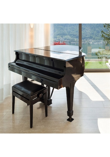 Adet Mobilya Minderi - 2x2 İnç Kaymaz Tekerlek Bardakları, Bacak Altlıkları Siyah