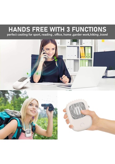 Jialan El Mini Taşınabilir Fan, Usb Şarj Edilebilir Küçük Cep