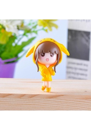 Lijinxu 4 Adet Bahçe Minyatür Heykelcik El Sanatları Mikro