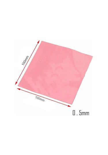 Wozlo 0 5mm 100x100mm Chipset Soğutucu Termal Pad Cep Telefonu Notebook Ps4 Ps5 Pembe 9w/m K