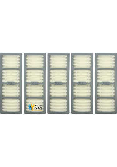 Philips Uyumlu Homerun 7000 Serisi Aqua Xu7100 Robot Süpürge Hepa Filtresi 5 Adet