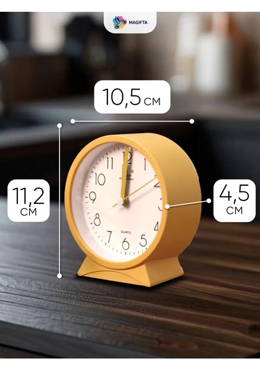 Magifta Masaüstü Pil İle Çalışan Sesli Alarm Saati 193021417 Gri