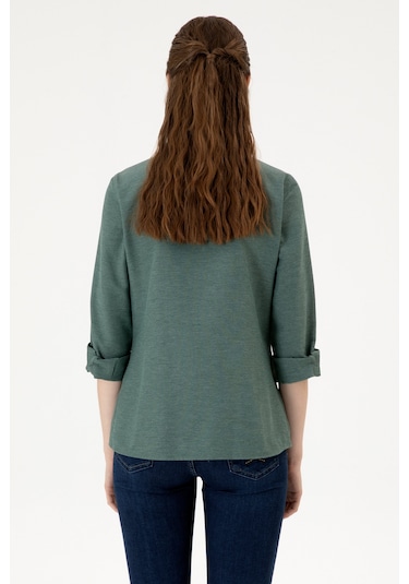 U.s. Polo Assn. Kadın Koyu Yeşil Gömlek Basic 50316711-vr079 Koyu Yesıl