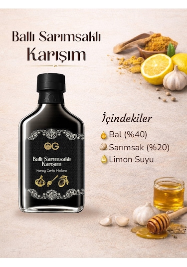 2'li Ballı Sarımsaklı Karışım 200 Ml