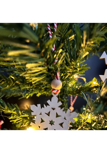 Büro Ev Partisi İçin Ahşap Yılbaşı Ağaç Süsü