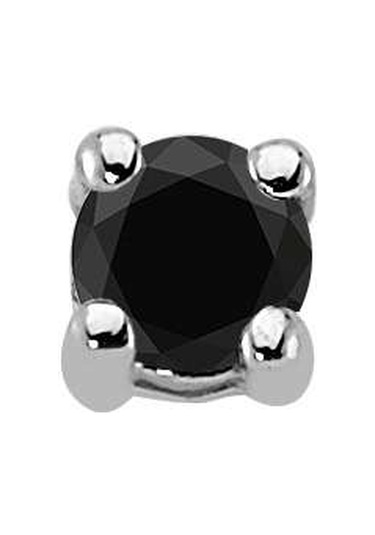 Sirius Pırlanta 0.12 Karat Siyah Tektaş Erkek Küpesi  0815E0040