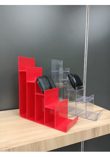 Uzman Grup Raf Pleksi Cüzdanlık Teşhir Standı (6'Li Paket)