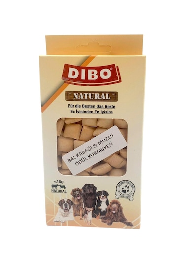 Dibo Balkabağı & Muzlu Köpekler İçin Ödül Kurabiyesi 80 G