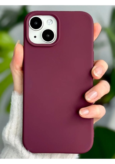 İphone 13/14 Uyumlu Lansman Kılıf Leke Kir Su Tutmayan Yüzey İçi Kadife Mükemmel Hissiyat Bordo