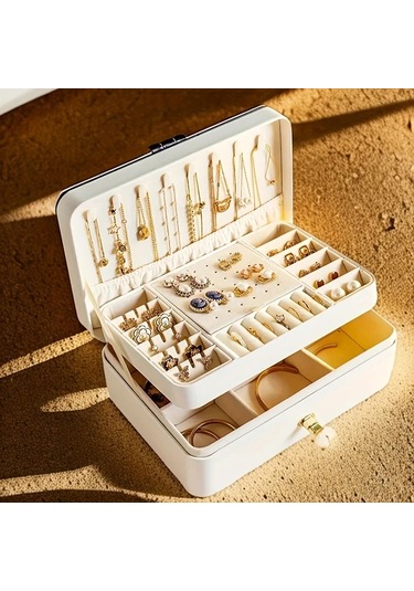 Willowhaven Lotus Renkli 1 Adet Pu Mücevher Kutusu Kadın Yüzük Küpe Kolye Saklama