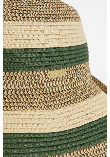 Barbour Daphne Örgü Şapka Ol71 Olive/sand Yeşil