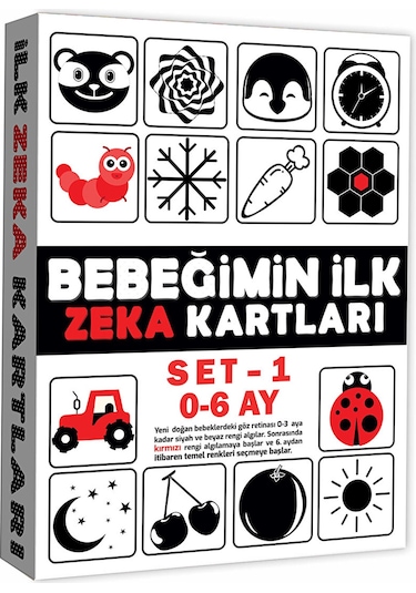 Dıy Toy Eğitici Kartlar Erken Eğitim Zeka 0-6 Ay