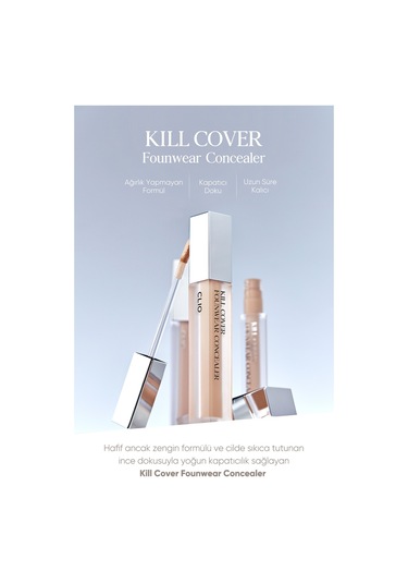 Yoğun Kapatıcılık Sağlayan Concealer Clio Kill Cover Founwear Concealer 2 Lingerie