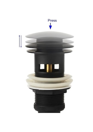 Joyhub Mingjin Shop2 Deliksiz Beyaz Stil Pirinç Drenaj Siyahbeyazkrom Kaplamaaltıngül Altınorb Banyo Havzası Aşağı Açılan Pop-up Drenaj Taşma Deliği Olmadan Tasarım Xddj51 Renkli Çok Renkli