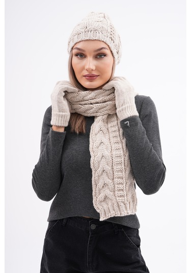 Atkı Bere Eldiven Seti