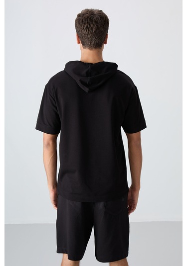 Tommy Life Siyah Pamuklu Kalın Yumuşak Dokulu Oversize Fit Basic Erkek T-shirt - 88352 Siyah Tommy Life Siyah Pamuklu Kalın Yumuşak Dokulu Oversize Fit Basic Erkek T-shirt - 88352 Siyah