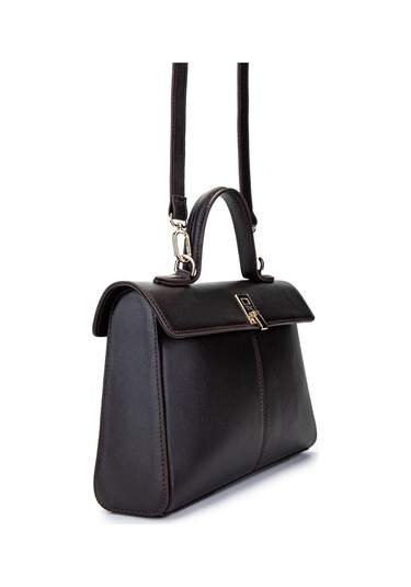 Tamer Tanca Kadın Hakiki Deri Kahverengi El Çantası 147 1064 Bn Cnt Y25 Acı Kahve Dr Acı Kahverengi