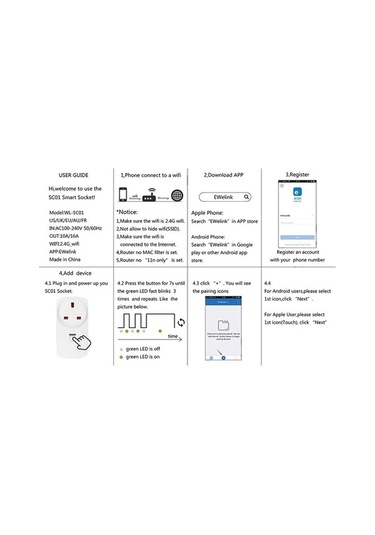 Pazly Wifi Akıllı Priz Google Ana Uyumlu 16a Güç Kontrol