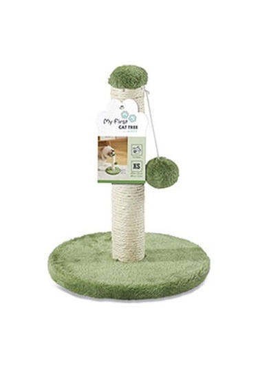 M-pets My First Ponponlu Kedi Tırmalama Tahtası Yeşil 24x24x30 Cm 244-54010.01