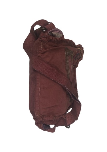 Vintage Küçük Salaş Unisex Günlük Çapraz Postacı Çantası S Boy 26x20cm Bordo