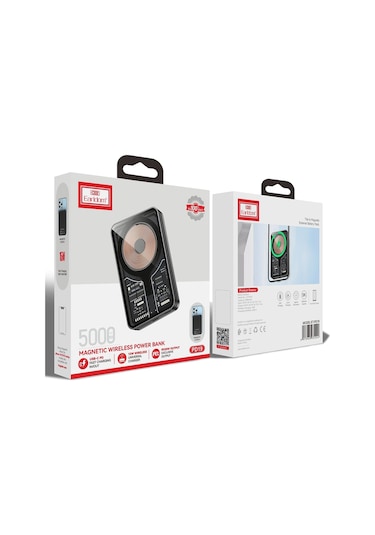 Earldom PD19 5.000 mAh Kablosuz Şarjlı Standlı PD Hızlı Şarj Powerbank