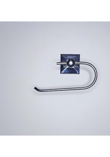 Paslanmaz Açık Wc Kağıtlık Yapışkanlı Pratik Kağıtlık Tuvalet Kağıtlığı Krom