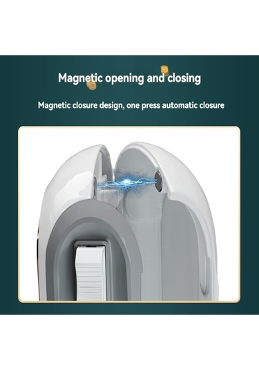 Kangvka Beyaz Ev Tipi Abs Manyetik Mutfak Folyo Kesici, Pürüzsüz Kaydırma, Yüksek Kalite, Modern Tarz Beyaz