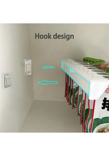 Mutfak Baharat Düzenleyici Raf - 3/6/10 Parça/set Delme Gerektirmeyen Askı Tasarımı İle Mutfak Baharat Torbası Saklama Rafı, Kapatma Klipsi Ve Dağıtıcı İle Baharat Saklama Düzenleyici Raf. Yeşil