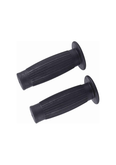 Konesam Motosiklet Lastik El Tutucu Seti: 22mm Sol-24mm Sağ, Dokulu Yüzey, Titreşim Emici, Kaymazsız, Klasik Tasarım Siyah