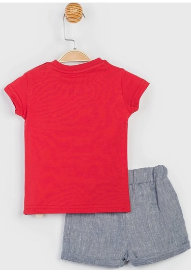 Mickey Mouse Lisanslı Kırmızı Erkek Bebek Alt Üst Takım Mc12878 Kırmızı