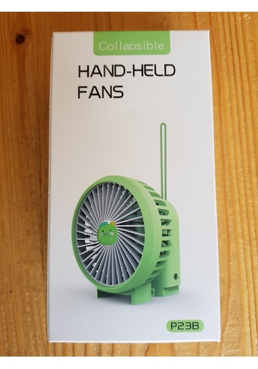 Brokoli Home Şarjli Mini El Fanı Masa Fanı Soğutucu Masa Üstü Vantilatör Usb Mavi Kendin Tasarla