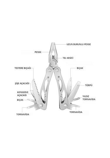 Workpro Wp382001 12 In 1 Çok Fonksiyonlu Profesyonel Pense Seti + Taşıma Kılıfı
