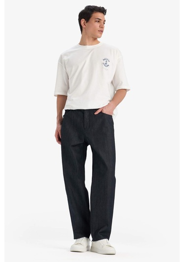 DeFacto %100 Pamuk Straight Fit Yüksek Bel Geniş Paça Jean Pantolon E9339AX25SPNM34 DeFacto %100 Pamuk Straight Fit Yüksek Bel Geniş Paça Jean Pantolon E9339AX25SPNM34