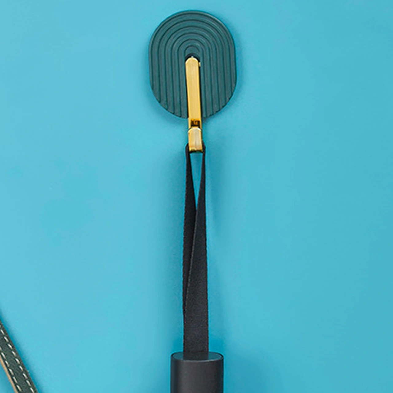 Fosenze Yeşil Yeşimli 2'li Abs Süper Yapışkan Kanca - Delme Yok Kurulum, Banyo/ Mutfak/ Kapı Arkasında, Havlu/ Çanta/ Giysi Asma, Dayanıklı Su Geçirmez Koyu Yeşil