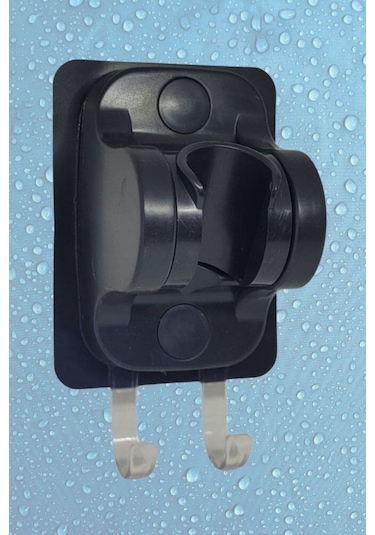 Duş Başlık Tutucu Yapışkanlı Duş Başlığı Tutucu Ayarlanabilir Duş Başlığı Tutucu Delme Gerektirmez Gri - Gümüş