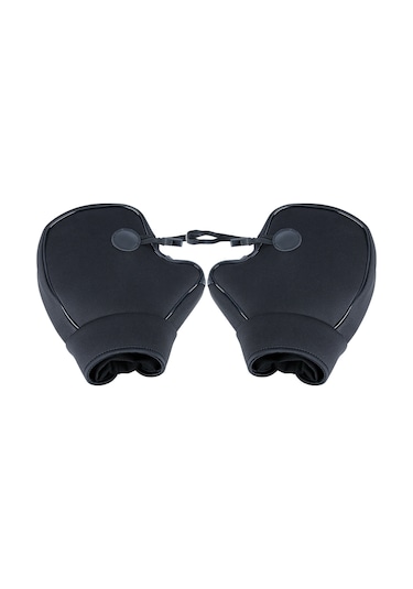 Dianziye Kışlık Motosiklet Eldiveni Suluğa Dayanıklı Polar衬里li Rüzgar Engellli Bisiklet Elektronik Araç El Koruyucu Siyah