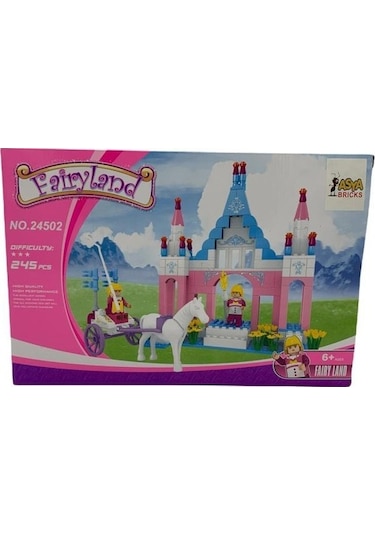 Asya Oyuncak Fairyland  Şato ve Arabalı At 245 Parça Yapım S