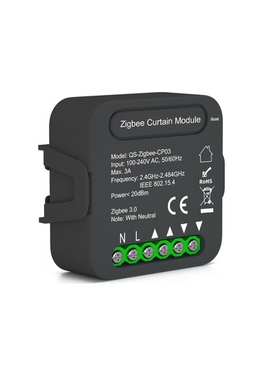 Lepmerk-qs-zigbee-cp03 Tuya Zigbee Akıllı Perde Anahtar Modülü E20409