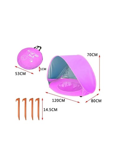 Tongxida Bebek Plaj Çadır Taşınabilir Gölge Havuzu Uv Koruma Sarı Renk Bebek İçin Yellow Sarı