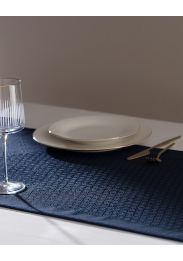 Madame Coco Bourdon Runner - Lacivert - 45x160 Cm 8684427113899 Lacivert